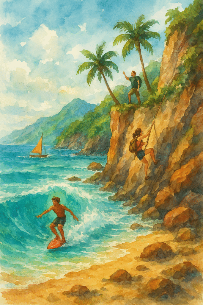 I need a imagine like acuarela but for Hotels in Bocagrande, a big neibour with tall buildings